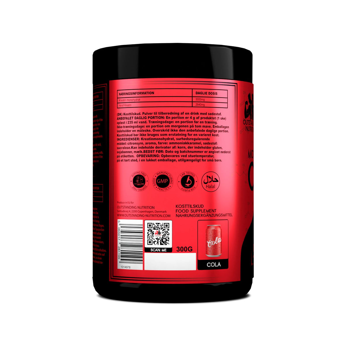Buy Creatine Monohydrate Cola 300g | Outstanding Nutrition